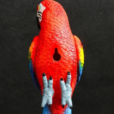 Suspended decor "Red Ara" 8x7x26cm-2