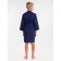Wafel children's robe "kimono", size 42, dark blue color