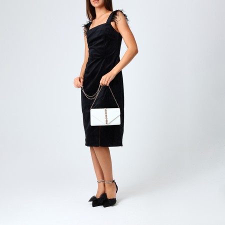 Female bag on a magnet, white color-7