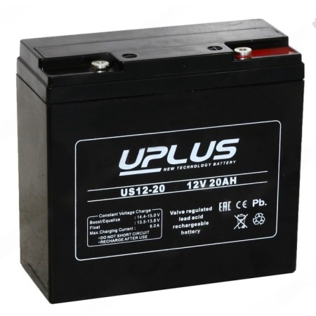 The battery Uplus (Leoch) 20 Ah 12 V, US 12-20, reverse polarity