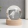 Souvenir glass backlight "Dragon" d = 6 cm stand wood, usb 6.5x6.5x7.5 cm
