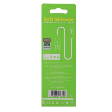 Cable Borofone BX42, Lightning - USB, 2.4 A, 1 m, TPE braid, black-8