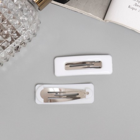 Invisible hair "Venus" (set 2 pcs) classic, 5 cm, white-1
