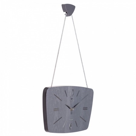Watching clock, interior "retro", silent, 27 x 18 cm, gray-2