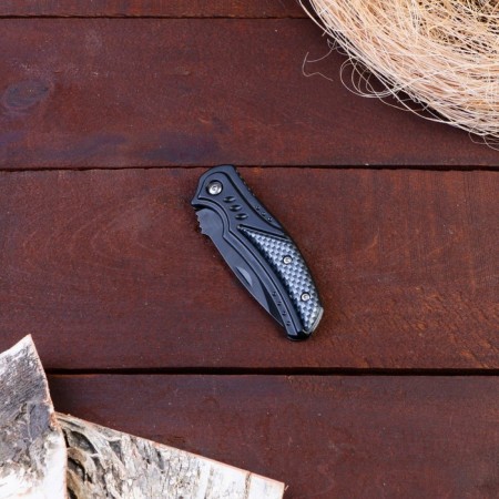 Folding Karbon knife 16cm, blade 70mm/2mm-2