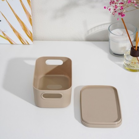 Storage box with the infinity lid, 9.5 × 14 × 7 cm, 650 ml, Latte color-4