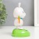 Plastic pendulum from the solar battery "Bunny with carrots" 6x6x10.5 cm