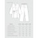 Female set (jacket, trousers) KAFTAN VELVET p. 52-54, beige