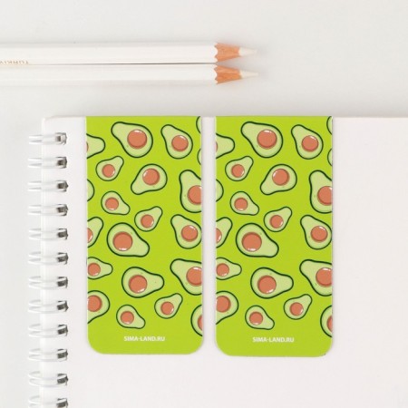 A set of magnetic bookmarks 2 pieces "Avocado"-3