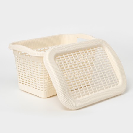 Storage basket with a lid, 20 l, 45 × 28 × 24 cm, color mix-1