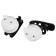 A set of bicycle lamps JY-339P, front and rear, white color