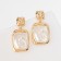 Earrings with pearls "bead" captivity, color gold