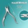 Pigitan nippers, with a cap, curved handle, curved blade, 11 cm, blade length - 15 mm, silver color