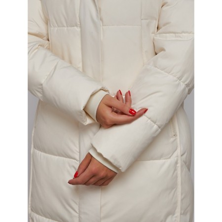Coat insulated winter female, size 46, color light-beige-13