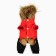 Clothing for dogs. Combineson winter "Warm Winter", Red-Cherry, Size S