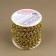 Beads on threads, round, 7.5 mm, 10 ± 1 m, gold color