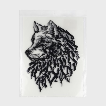 Thermalrotransfer "Wolf graffiti", 20.2 × 28 cm-5