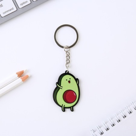 Acrylic key -keychain “Everything will be avocadene”, 7 x 12.5 cm-3