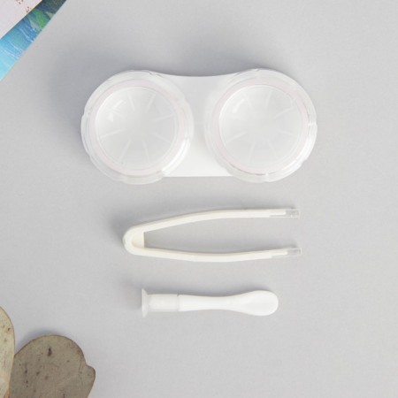 Contain for contact lenses "Clap eyelashes and take off", 7.5 x 7.5 cm-3