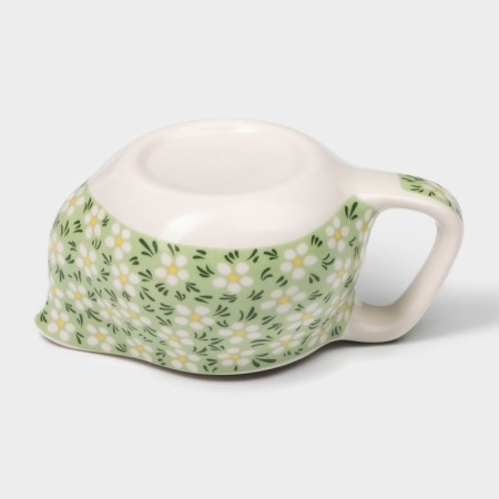 Hot teapot "Spring flowering", 200 ml, with metal sieve, green color-2