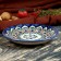 Plate of the Rishtan ceramics "Flowers", blue, flat, 15 cm, mix