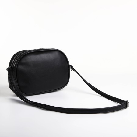 Bag Women's Cross-Bodi with a zipper, black color-1