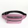 Lightning waist bag, 2 outer pockets, pink color