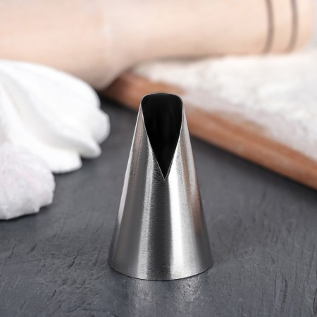Confectionery nozzle "Cake", d = 3, output 1 cm, stainless steel-1