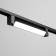 Simple LED track lamp 20W black 34x3.5x4.5 cm