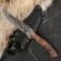 Caucasian knife, tourist "scorpion" with scabbard, steel - 40x13, waxed nut, 14 cm