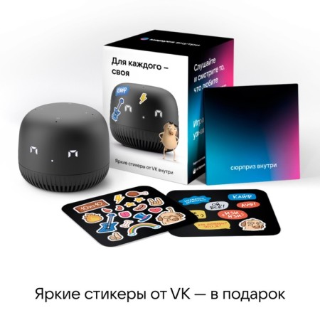 Smart column VK Neo (VKSP11BK), voice assistant Marusya, 5W, Wi-Fi, BT 5.0, black-9