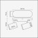 Gusto lamp, 2x50W GU10, white color, IP20