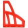 Paper tray Vertical Istanm Leader, Tinted Red