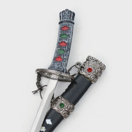 Souvenir weapon "Katana on the stand", brown scabbard, mix, 17cm-4