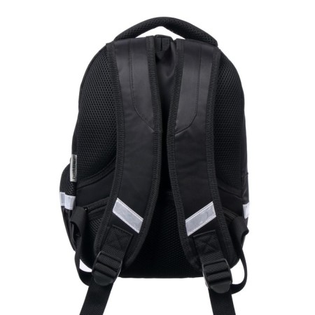 School backpack 37 x 26 x 17 cm, ergonomic back, Hatber Primary School "Red Auto" Black/Red-6