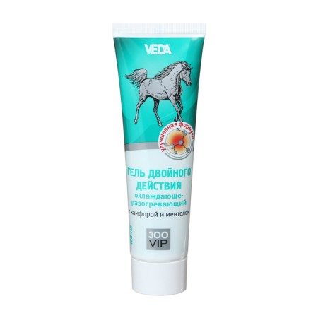 Gel for horses zoop Veda cooling - warming, with camphor and menthol, 100 ml-2