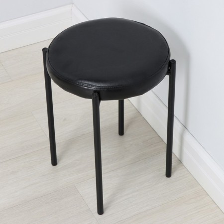 Stool with round seat nt4/b, load 150 kg, 38.5x45 cm, color black-3