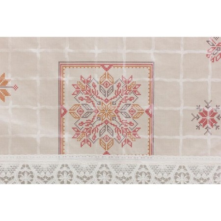 MEIWA tablecloth, 122 x 152 cm, roll 10 pcs, white/red color-4