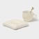Tea couple ceramic with a spoon "Zephar", 2 items: a cup 250 ml, a saucer d = 13 cm, beige color