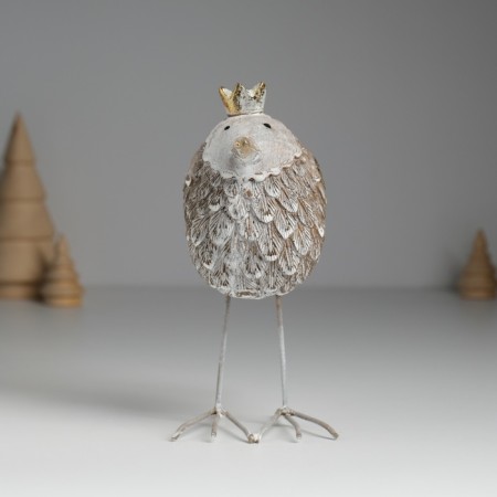 Polystone souvenir "A bird with a long beak, in the crown" 14x7x15 cm-1