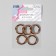 Karabin ring, d = 20/28, thickness - 4 mm, 5 pcs, color pink gold