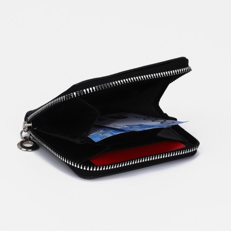 Lightning wallet, card for cards, for coins, black color-2