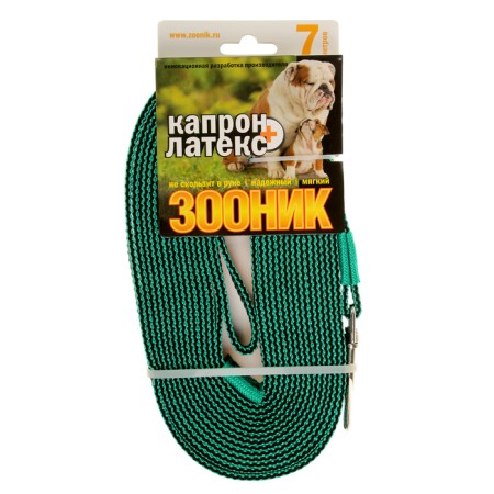 Land zoonik Kapron with double latex thread, 7 m x 2 cm, green-2