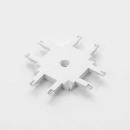 Connector SLIM "X-shaped" 4-filled white 0.7x4x2cm