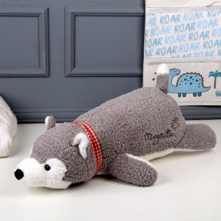 Soft toy-podushka "Husky", 60 cm, color gray color-1