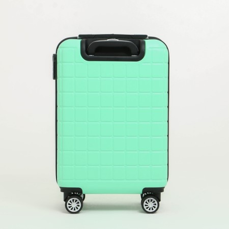 Small suitcase 20 "On a zipper, code castle, 4 wheels, mint color-2