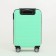 Small suitcase 20 "On a zipper, code castle, 4 wheels, mint color