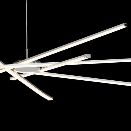 Suspended chandelier Mantra Star, Led, 4800lm, 3000k, 350 mm, silver color-2