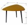 Comeric table "Queens", 700 × 730 × 480 mm, Curry color