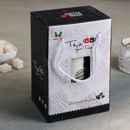 Tea ceramic “Countries”, 3 subjects: a kettle 400 ml, 2 circles 230 ml, drawing mix-8